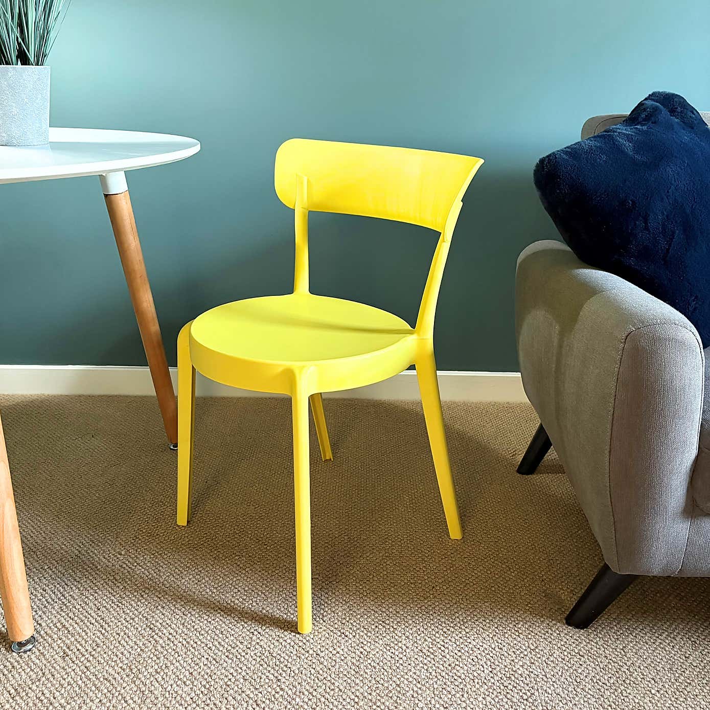 Fusion Living Plastic Bistro Dining Chair