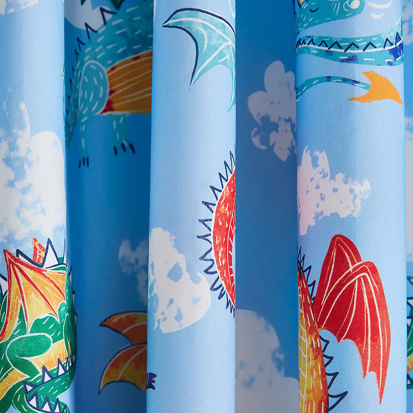 Dragons Blackout Eyelet Curtains