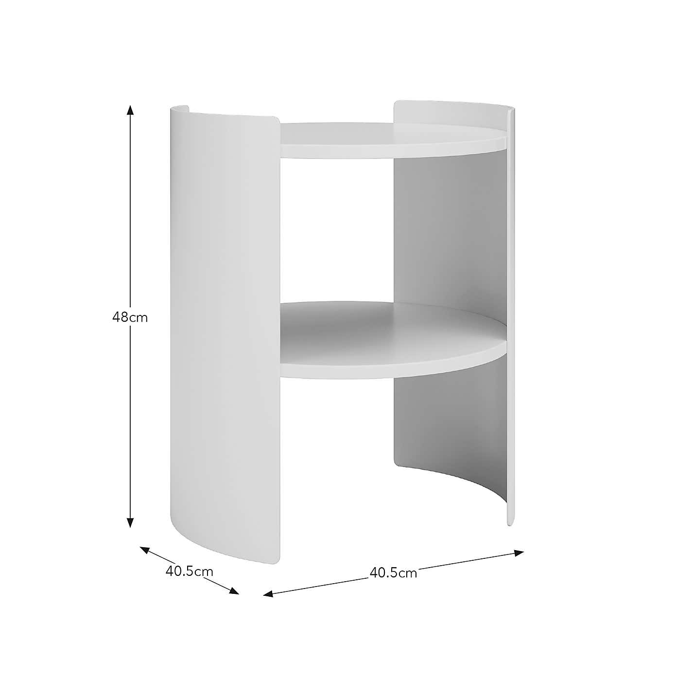 Benji Circular Bedside Table