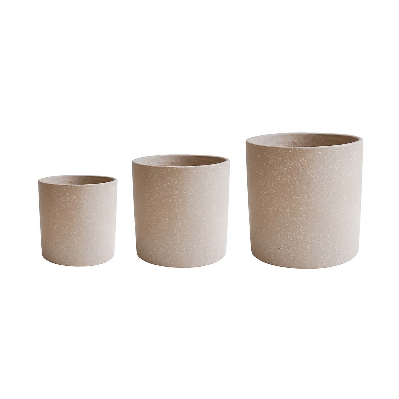 Set of 3 Valetta Terrazzo Planters