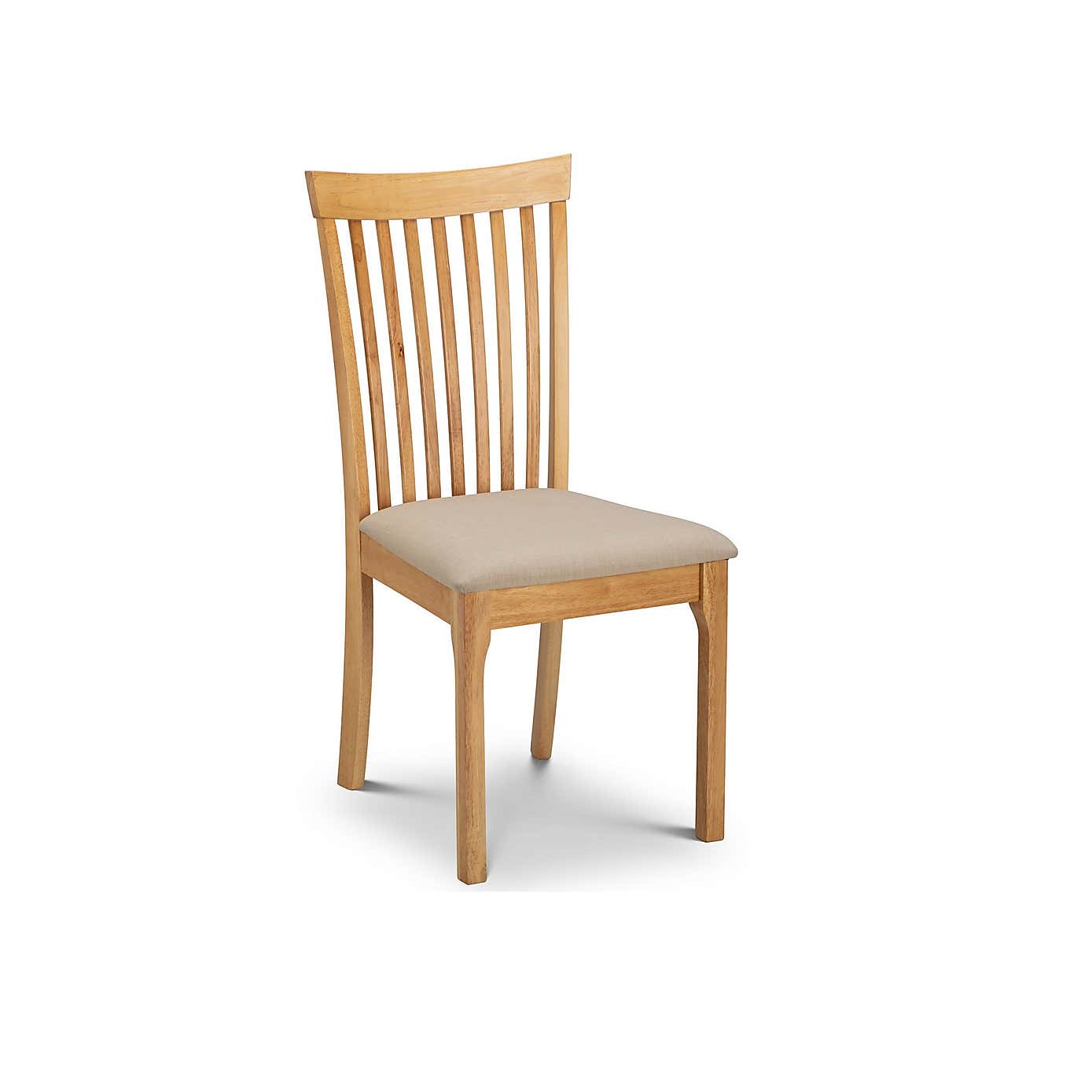 Boden Rectangular Oak Veneer Dining Table with 4 Ibsen Dining Chairs