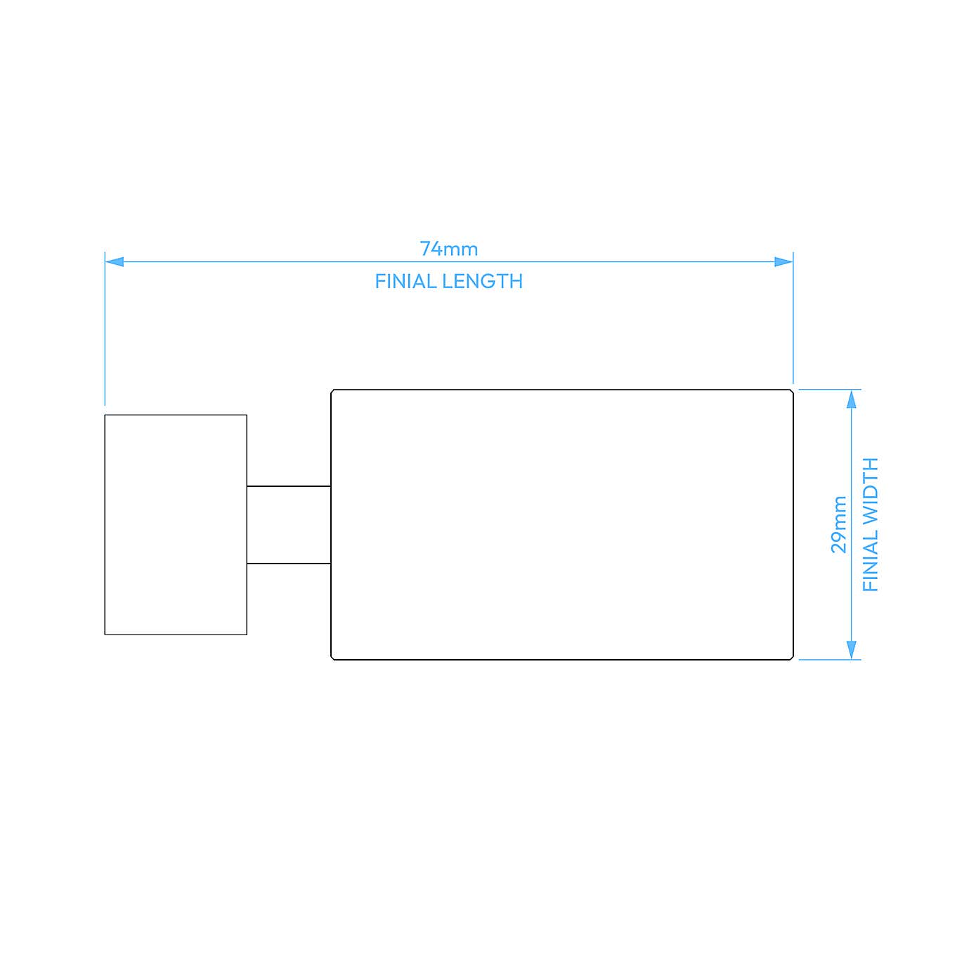 Barrel Metal Extendable Eyelet Curtain Pole 16/19mm