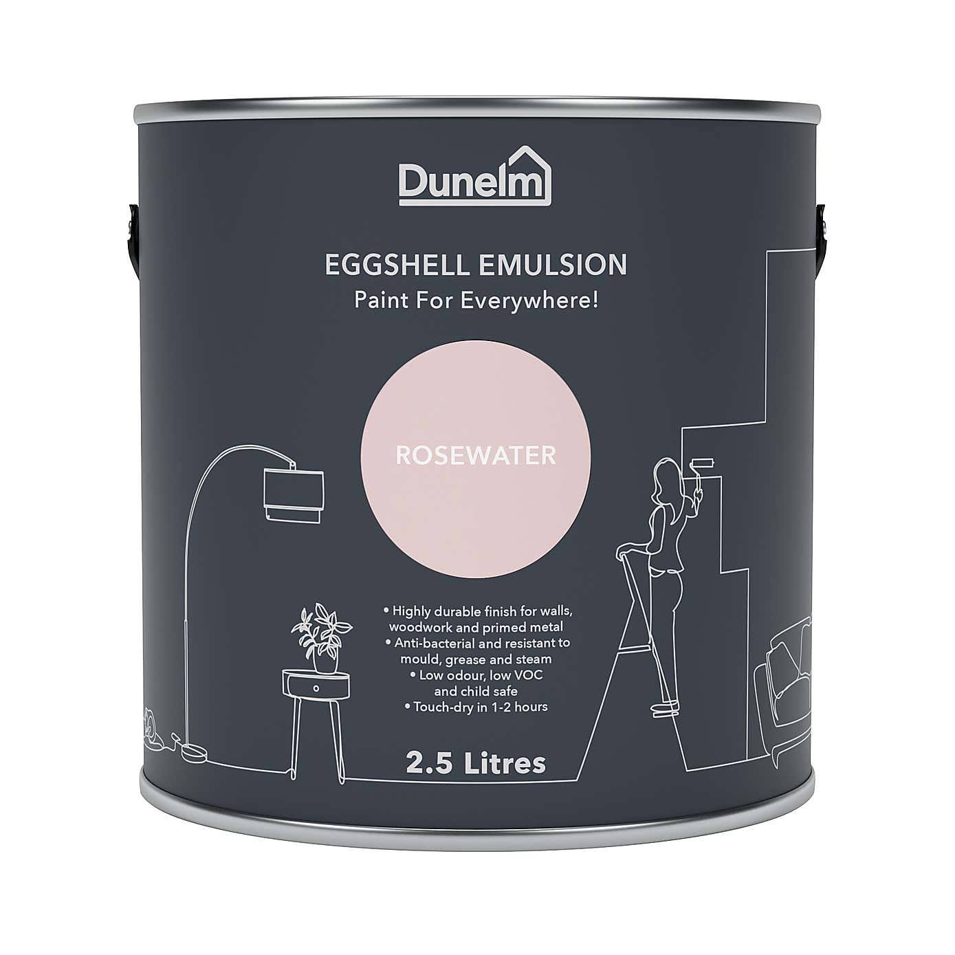 Dunelm Rose Water Eggshell Emulsion Paint