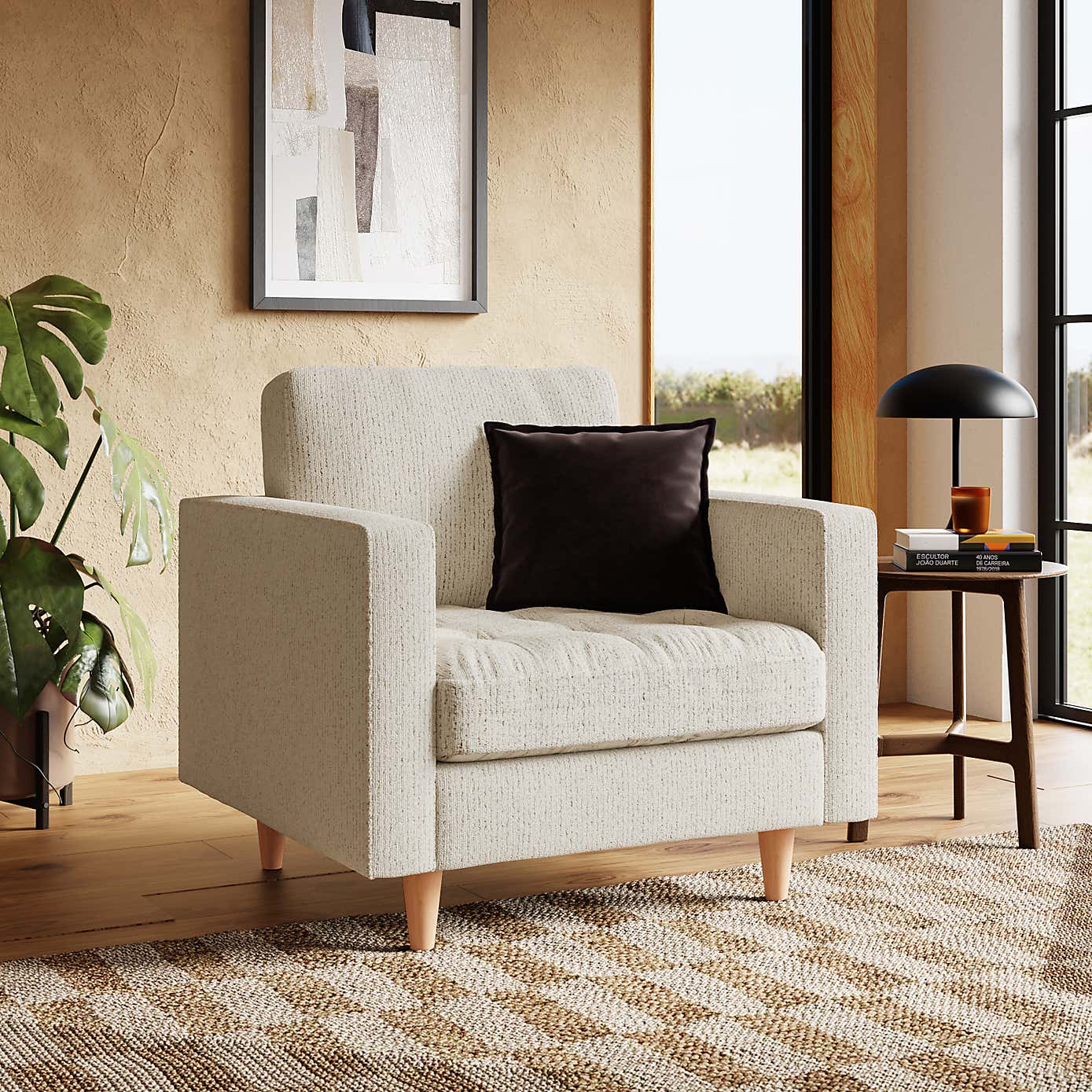 Zoe Boucle Fleck Armchair