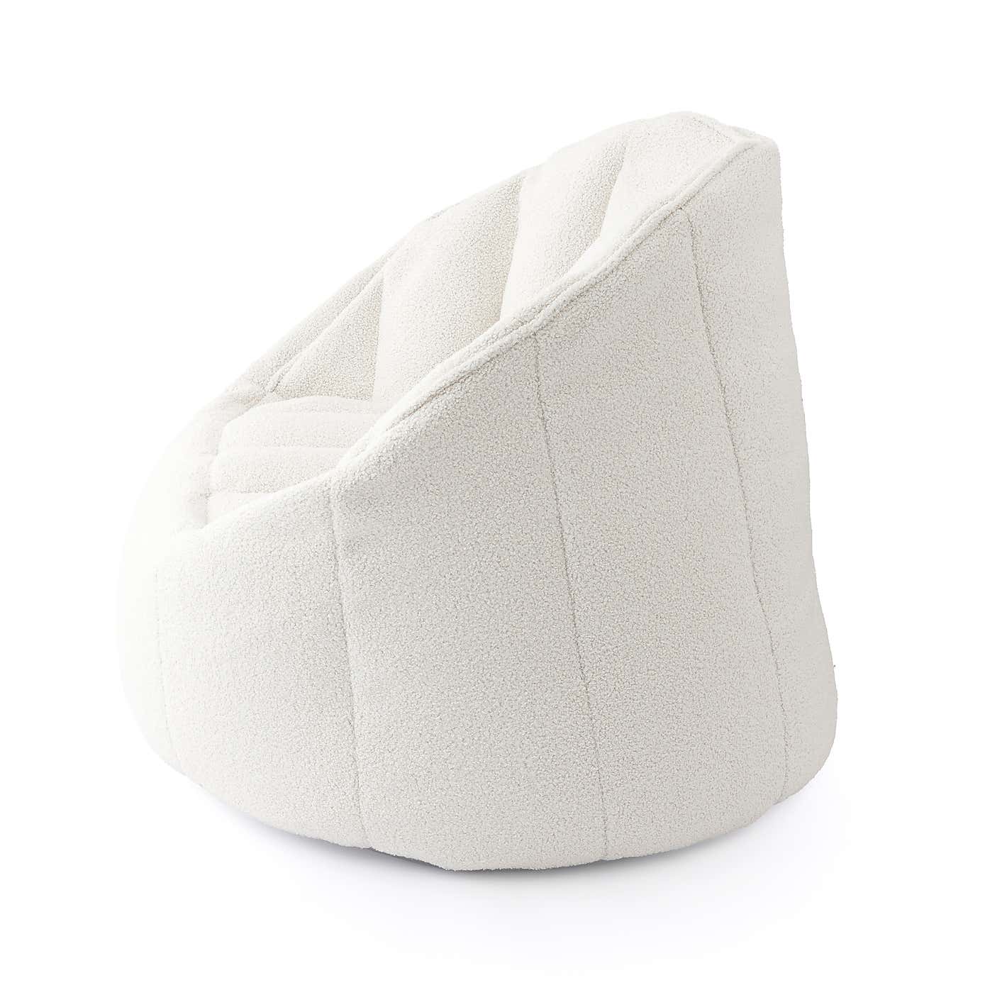 Adella Sherpa Ivory Chair