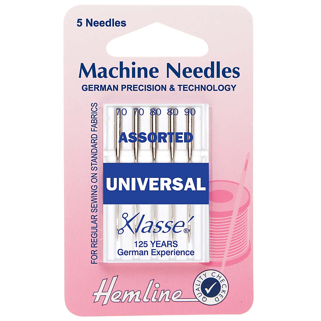 Hemline H100.99 Universal Assorted Sewing Machine Needles
