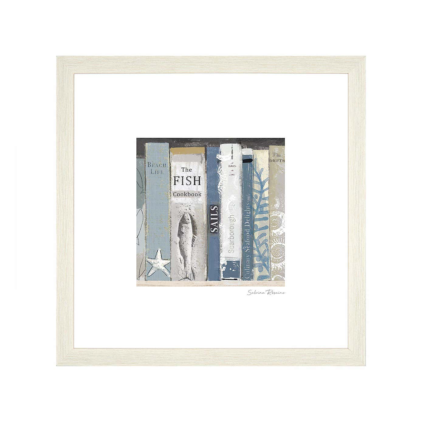 Cedar & Sage Summer Reads Coastal Framed Print