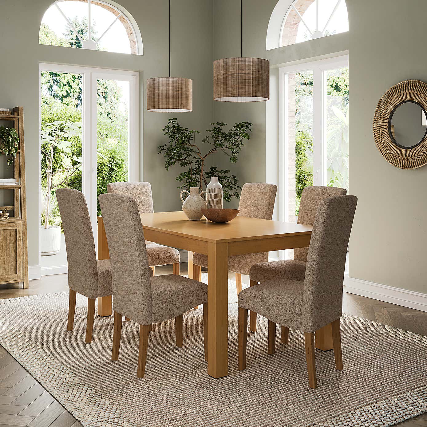 Harlington 8-10 Seater Extendable Dining Table, Oak