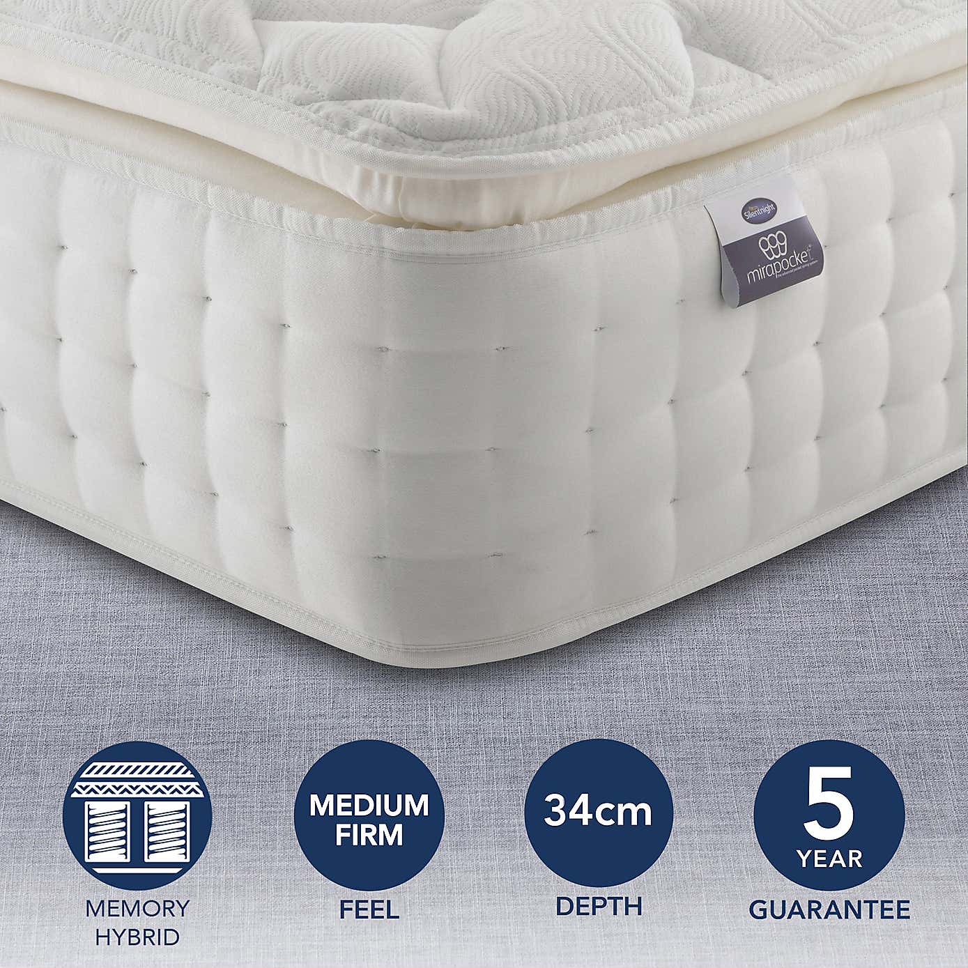 Silentnight 2800 Pocket Natural Ortho Mattress