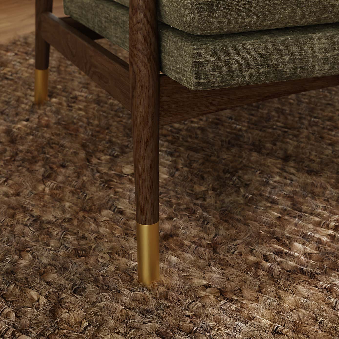 Nelson Distressed Chenille Occasional Armchair