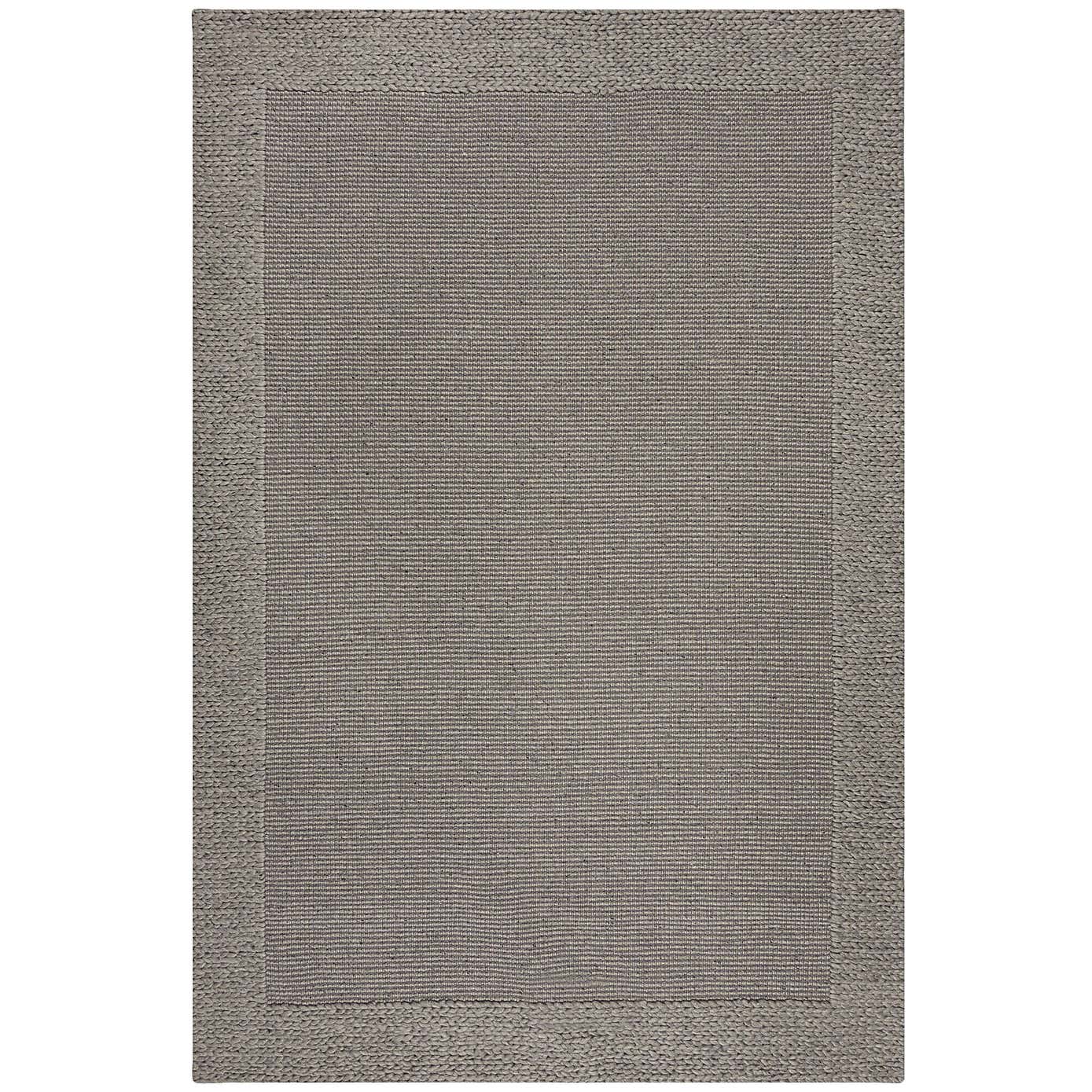 Rue Plait Border Wool Rug