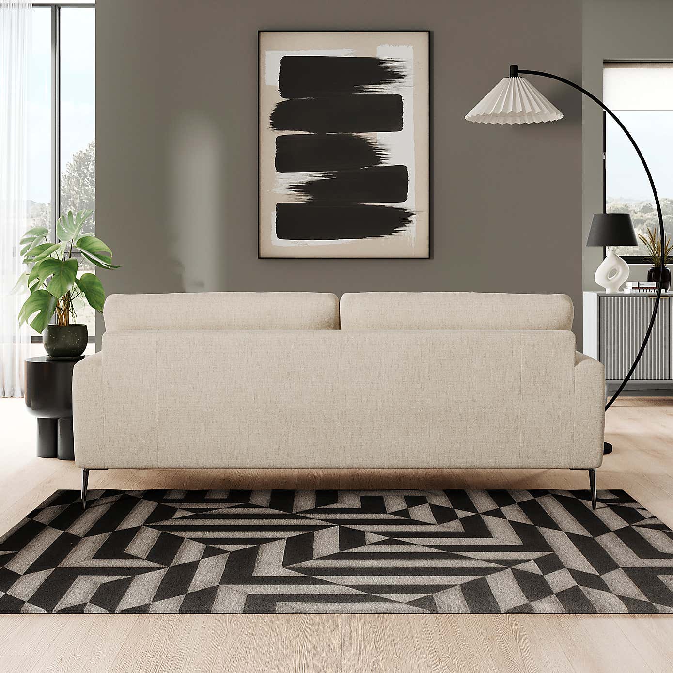 Lawson Chunky Tonal Weave 4 Seater Sofa