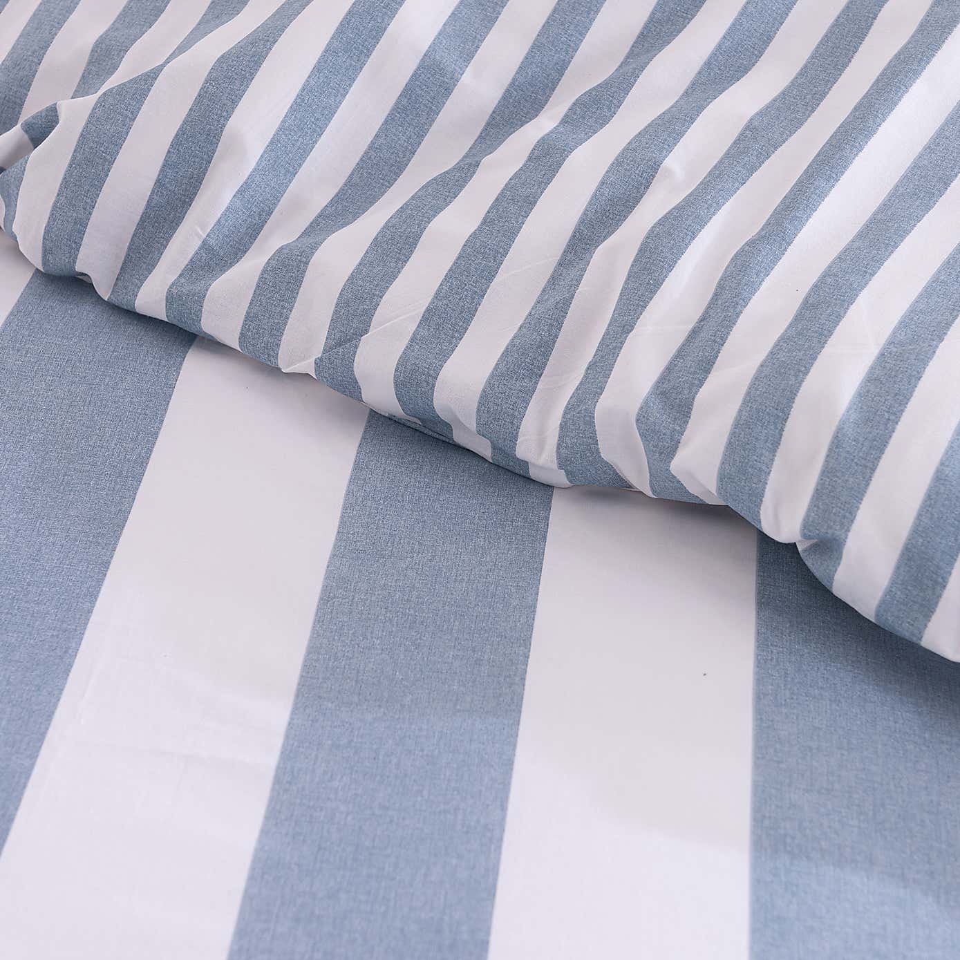 Kent Broad Stripe Cotton Duvet Cover & Pillowcase Set