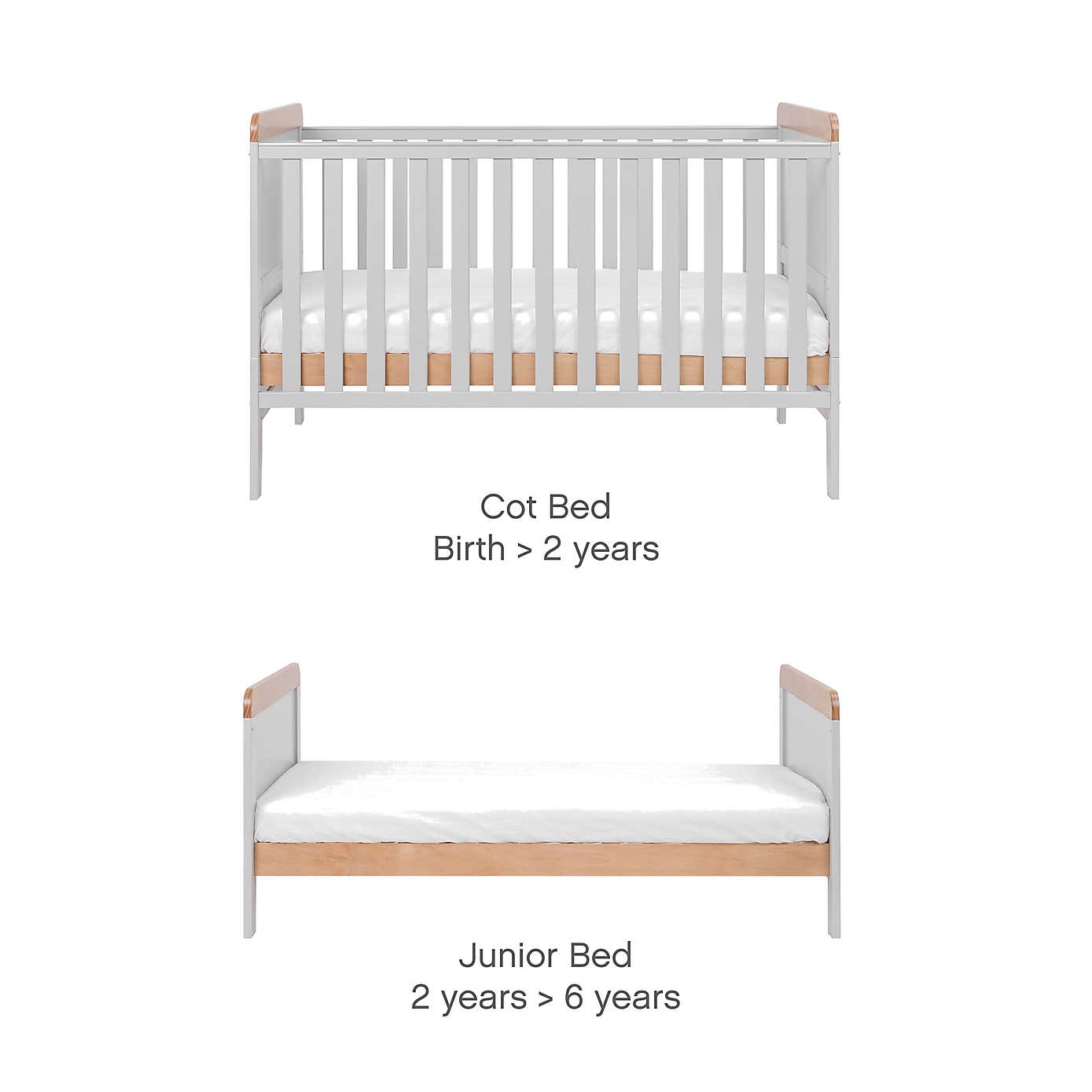 Tutti Bambini Rio Cot Bed with Cot Top Changer and Mattress