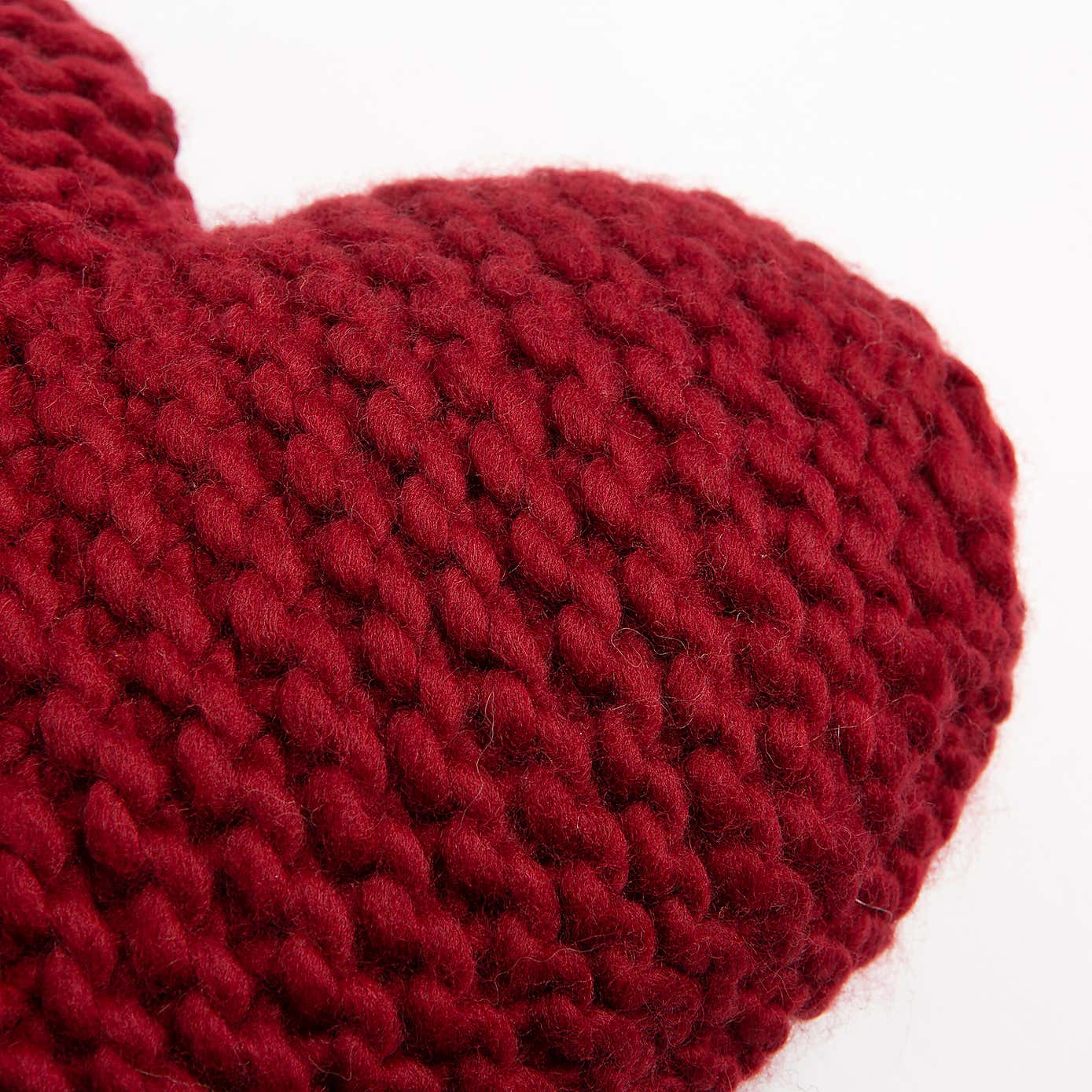 Wool Couture Heart Cushion Ruby Knit Kit