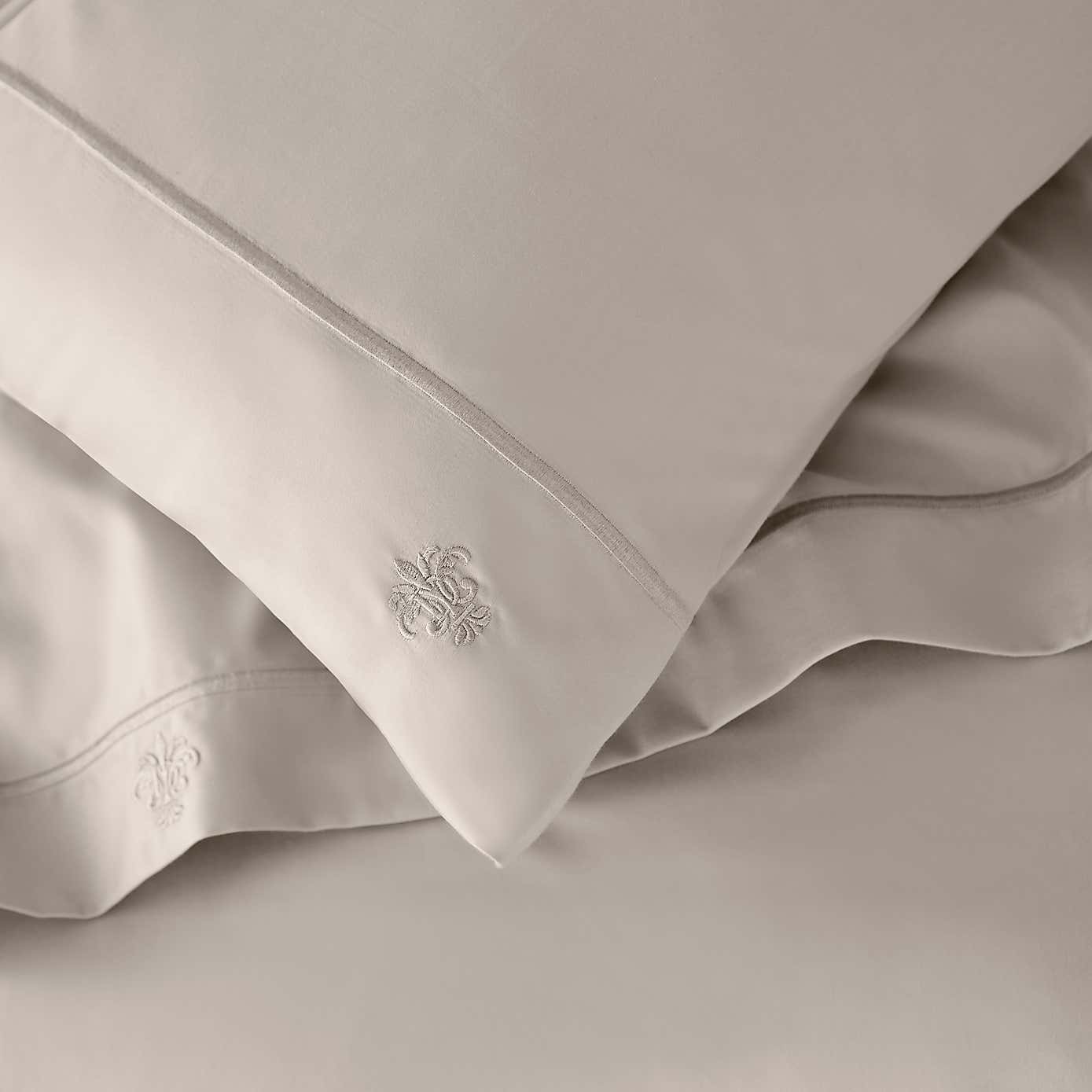 Dorma Egyptian Cotton 1000 Thread Count Silver Housewife Pillowcase
