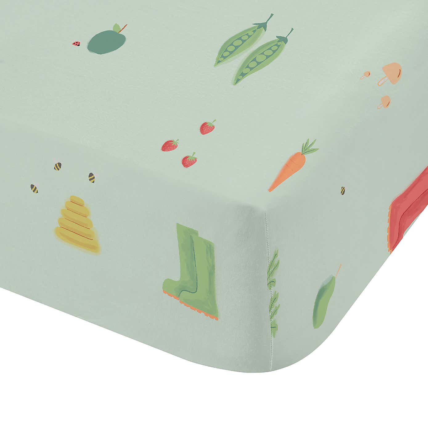 Catherine Lansfield My Allotment Polycotton Fitted Sheet