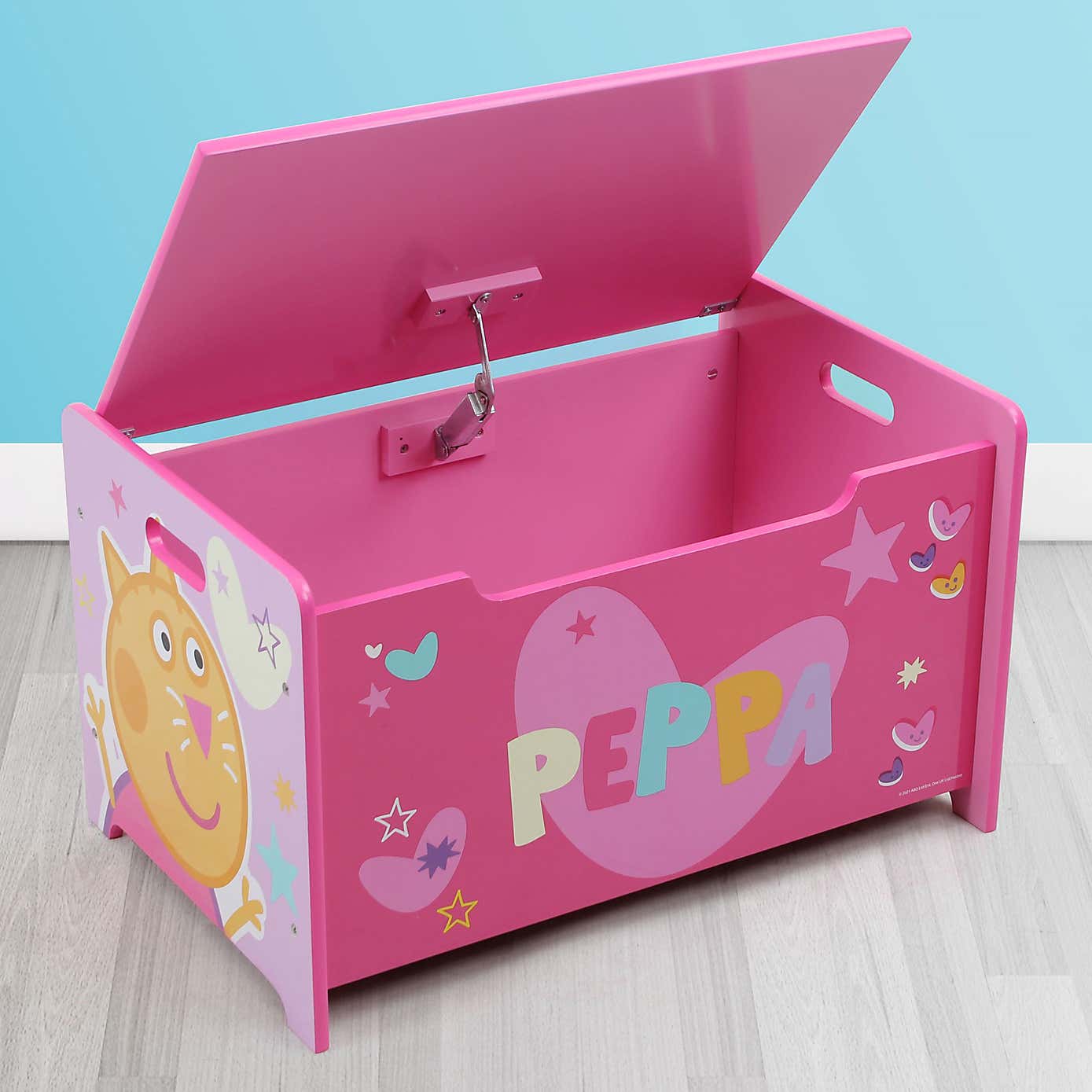 Return - Peppa Pig Deluxe Wooden Toy Box and Bench
