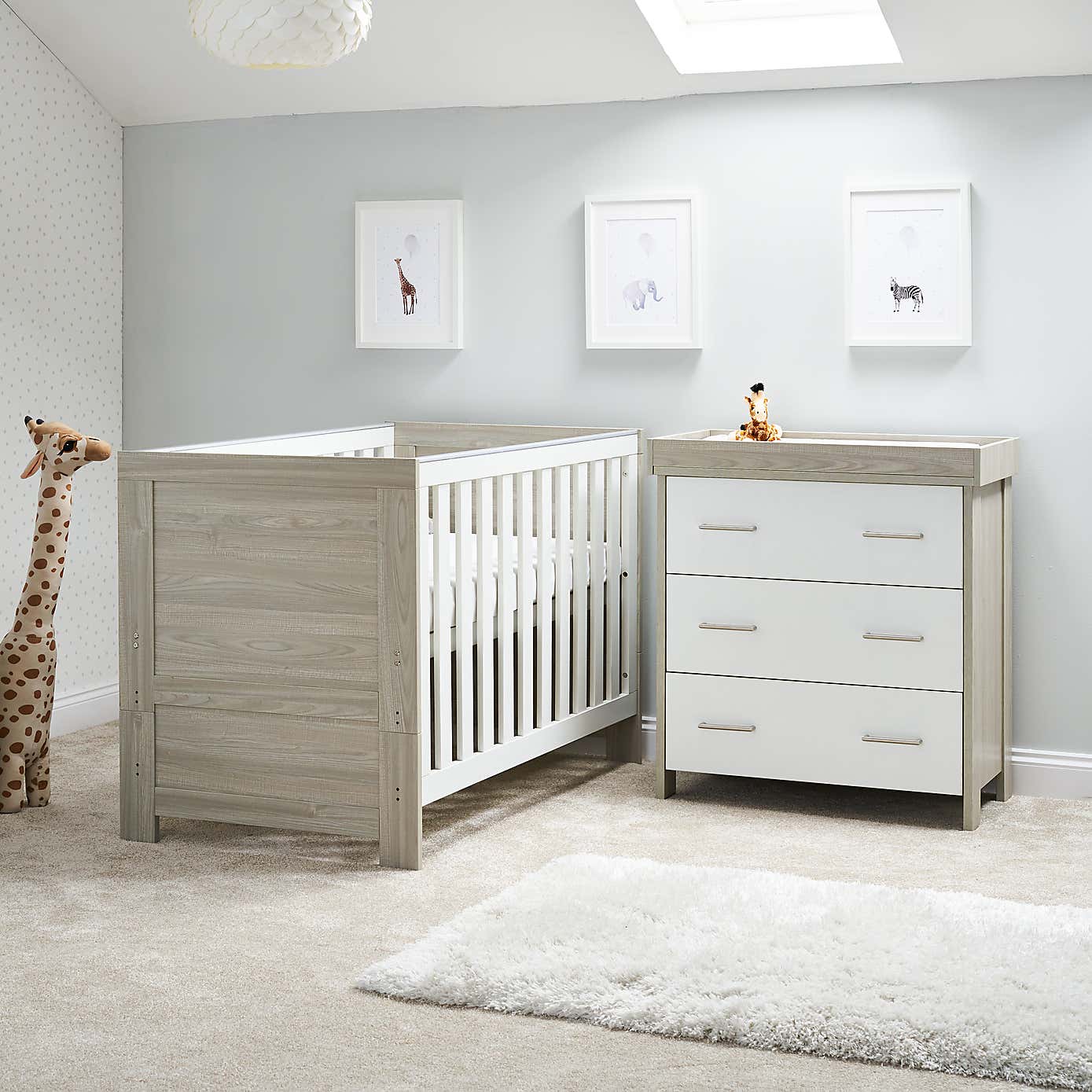 OBaby Nika 2 Piece Nursery Room Set