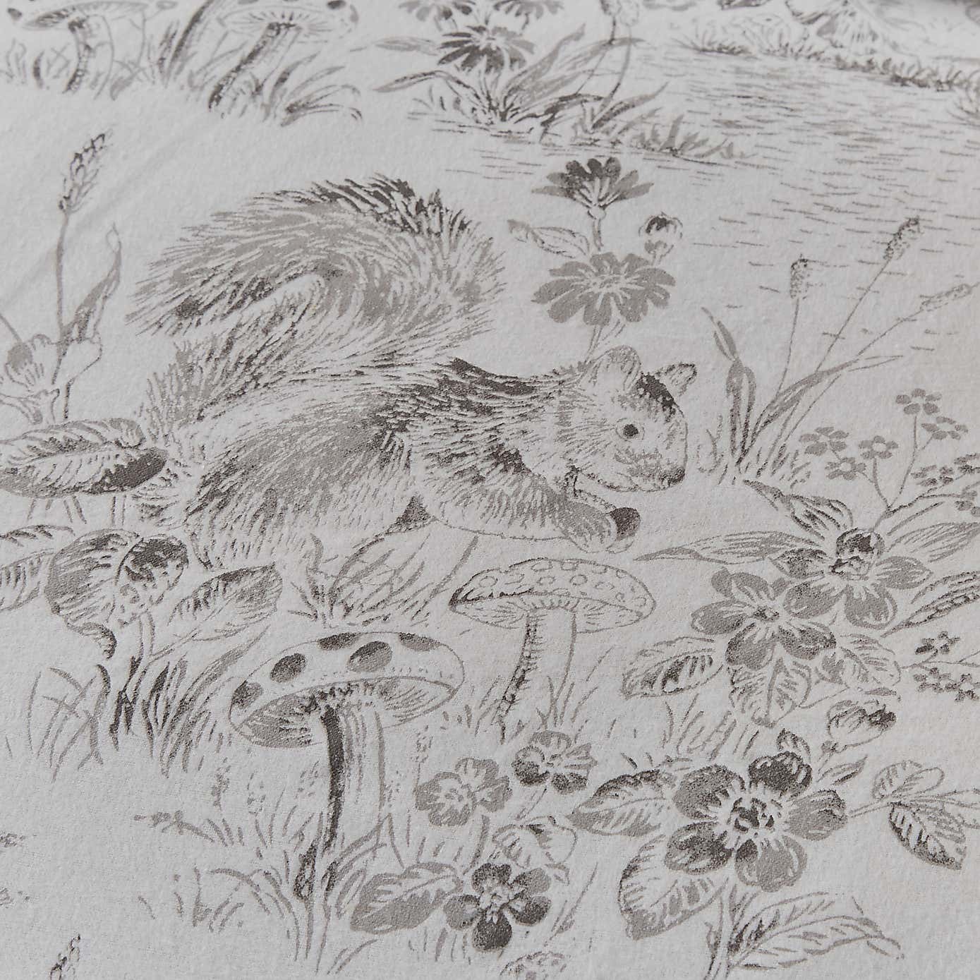 Woodland Friends Brushed Cotton Duvet Cover and Pillowcase Set