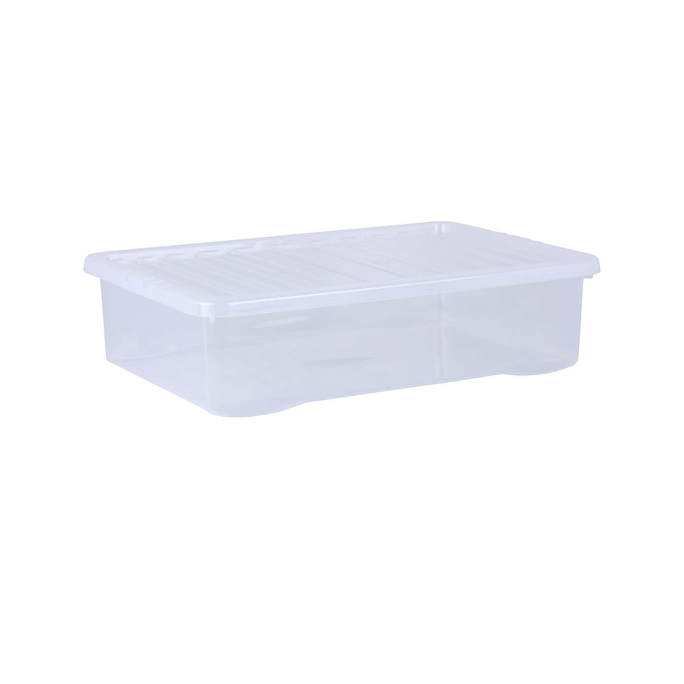 Wham Crystal Set of 4 Clear Boxes & Lids, 46L