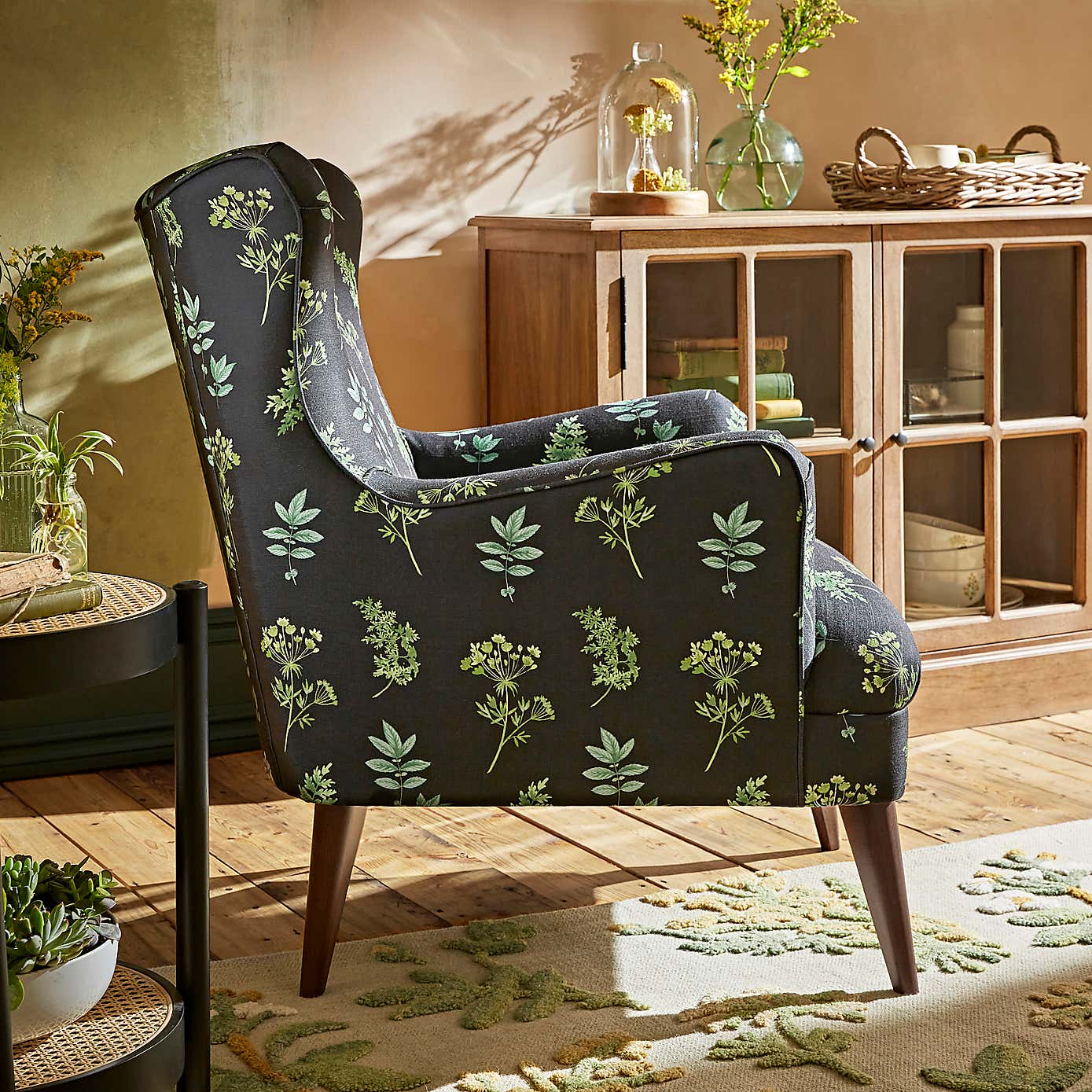 Marlow Marsh Botanical Print Armchair