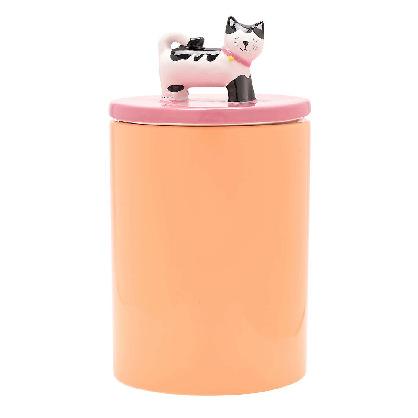 Raspberry Blossom Cat Treat Jar