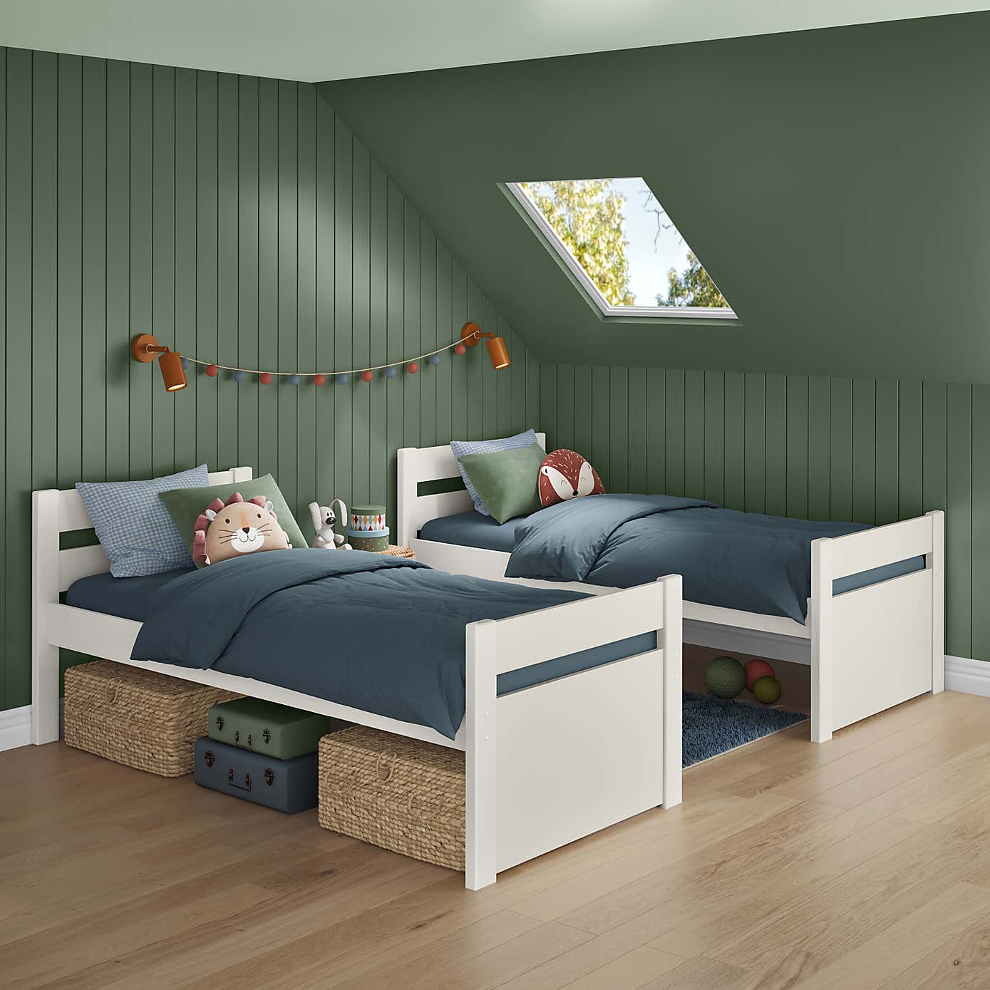 Stompa Uno Bunk Bed With Under Bed Storage, Pine