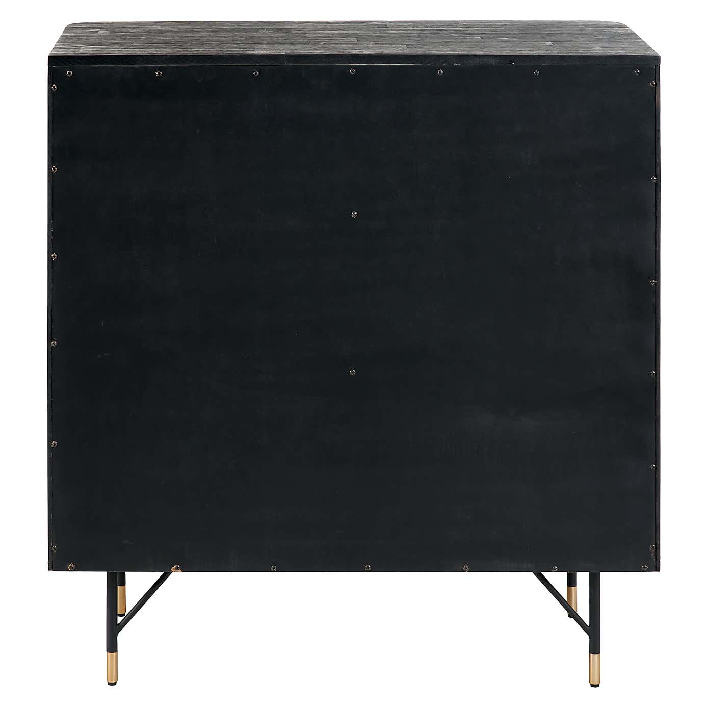 Fiji 4 Drawer Chest, Acacia Wood and Rattan