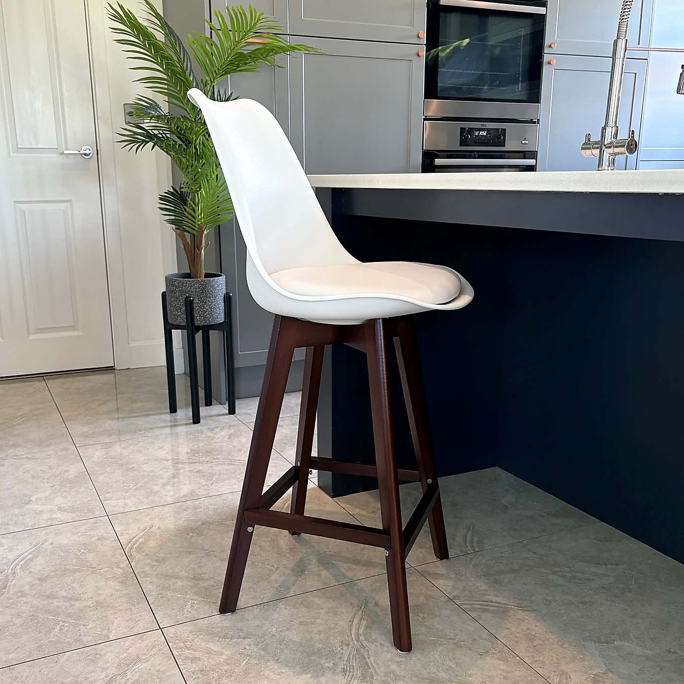 Fusion Living Soho Plastic Bar Stool
