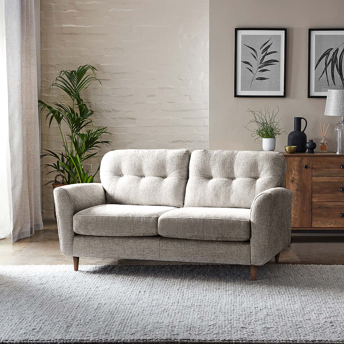 Sven Chunky Chenille 2 Seater Sofa