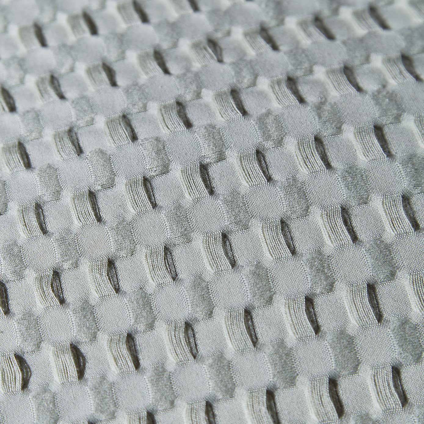 Emerson Waffle Sage Green Duvet Cover and Pillowcase Set