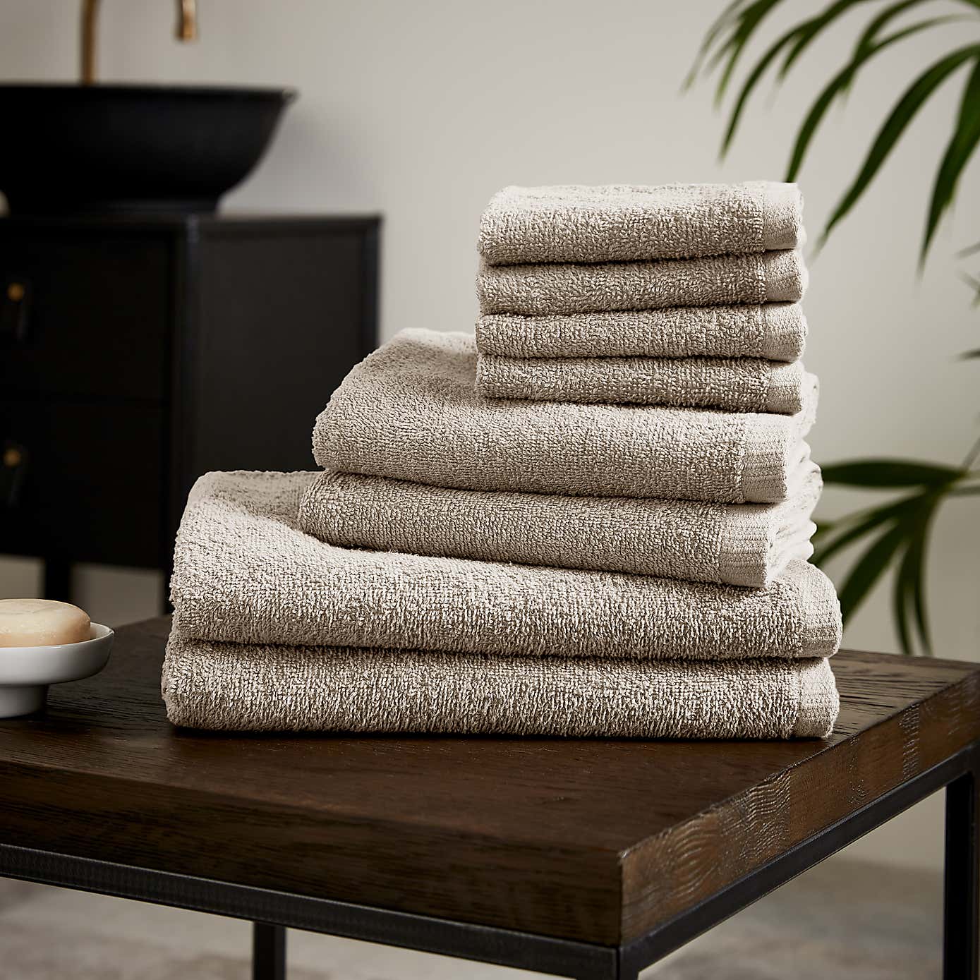 Catherine Lansfield Quick Dry 8 Piece Towel Bale
