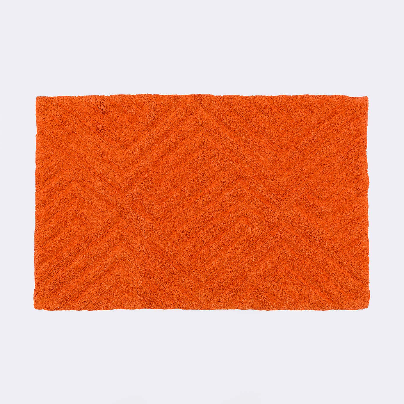 Tufted Geometric Bath Mat
