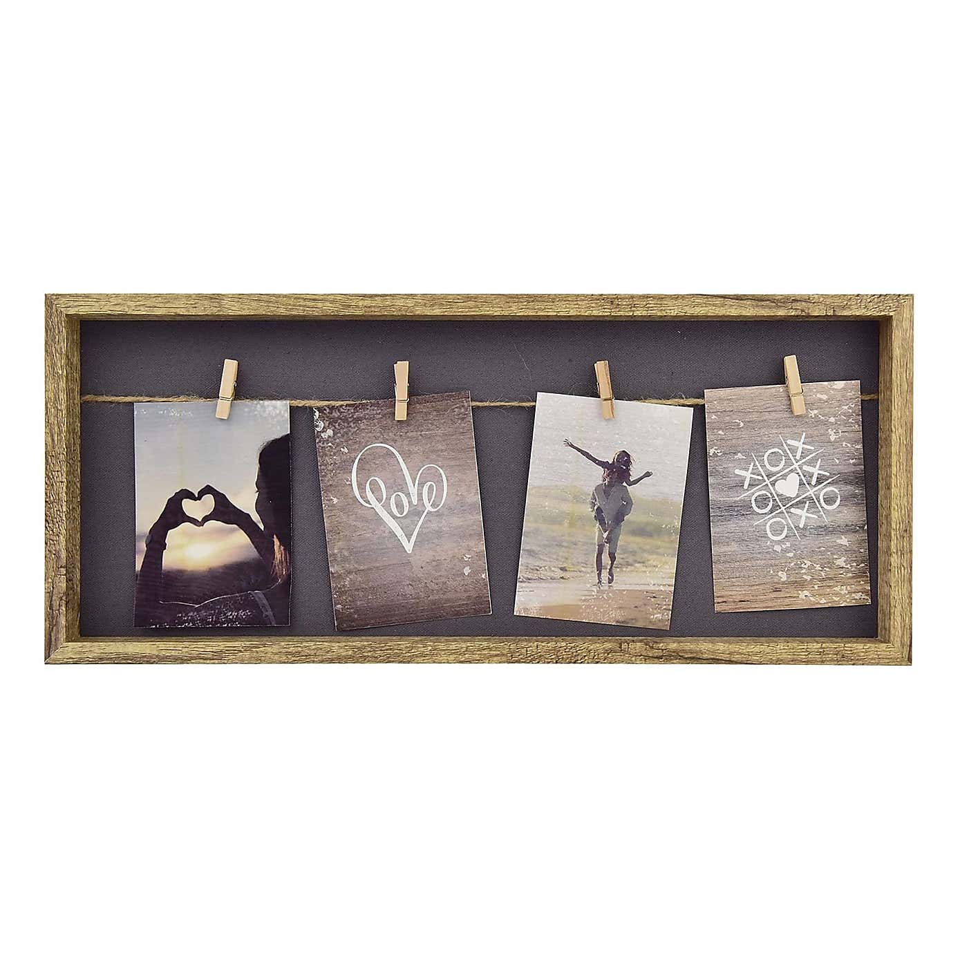 Nielsen 4 Postcard Wooden Collage Clip Photo Frame