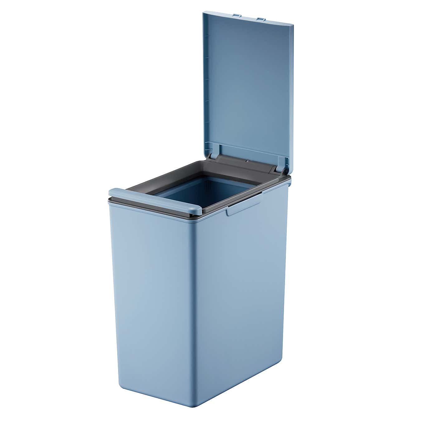 EKO Morandi 20 Litre Titanium Blue Press Top Bin