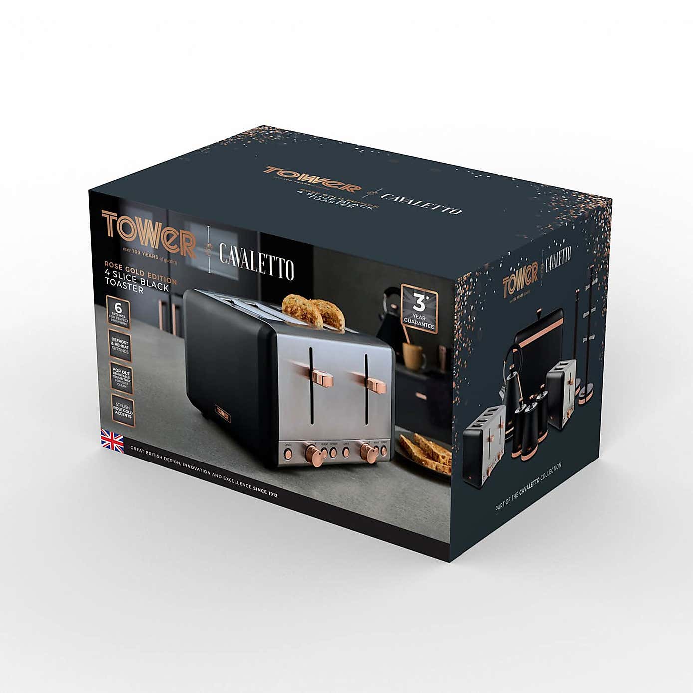 TOWER Cavaletto 4 Slice Toaster
