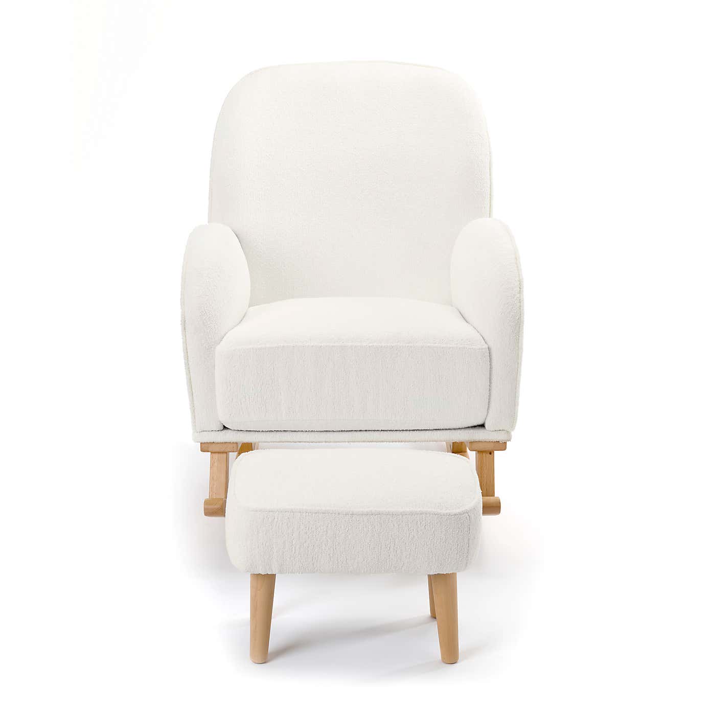 Freya Boucle Nursing Chair with Stool
