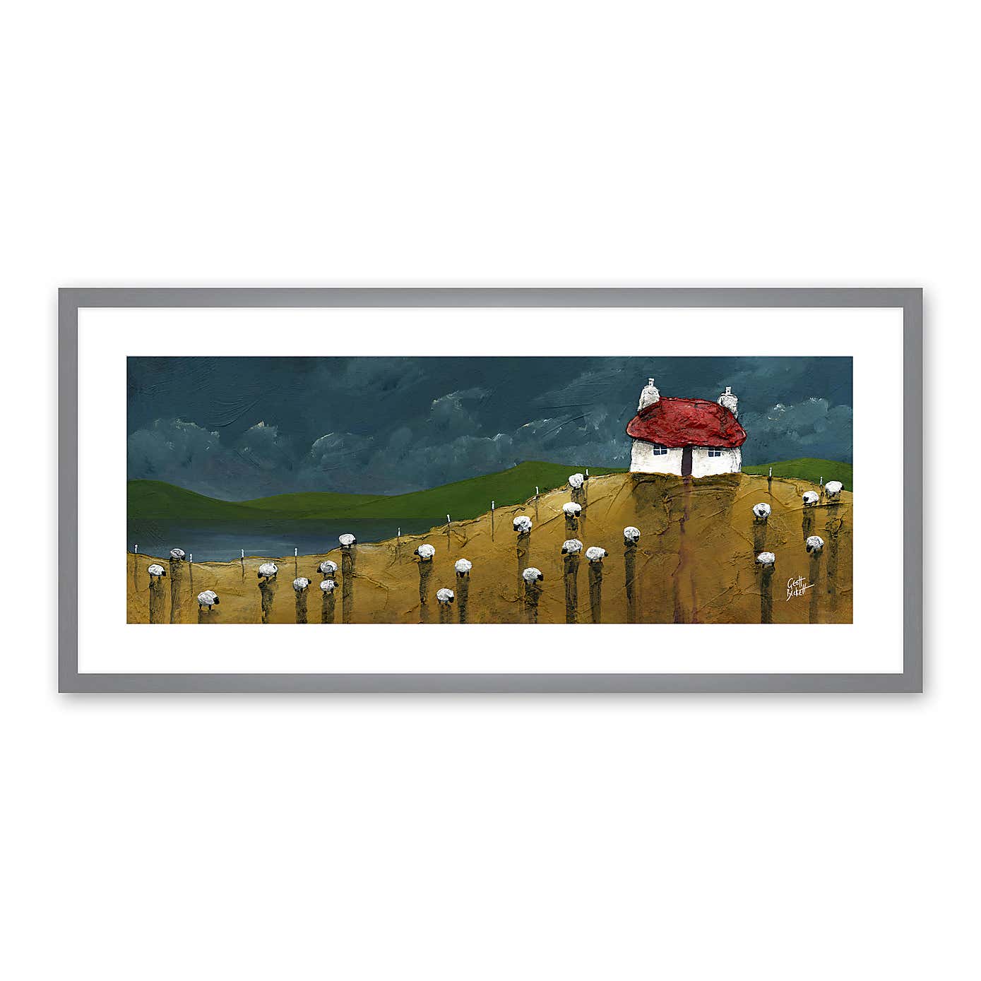 Mustard Croft by Geoff Beckett Framed Print