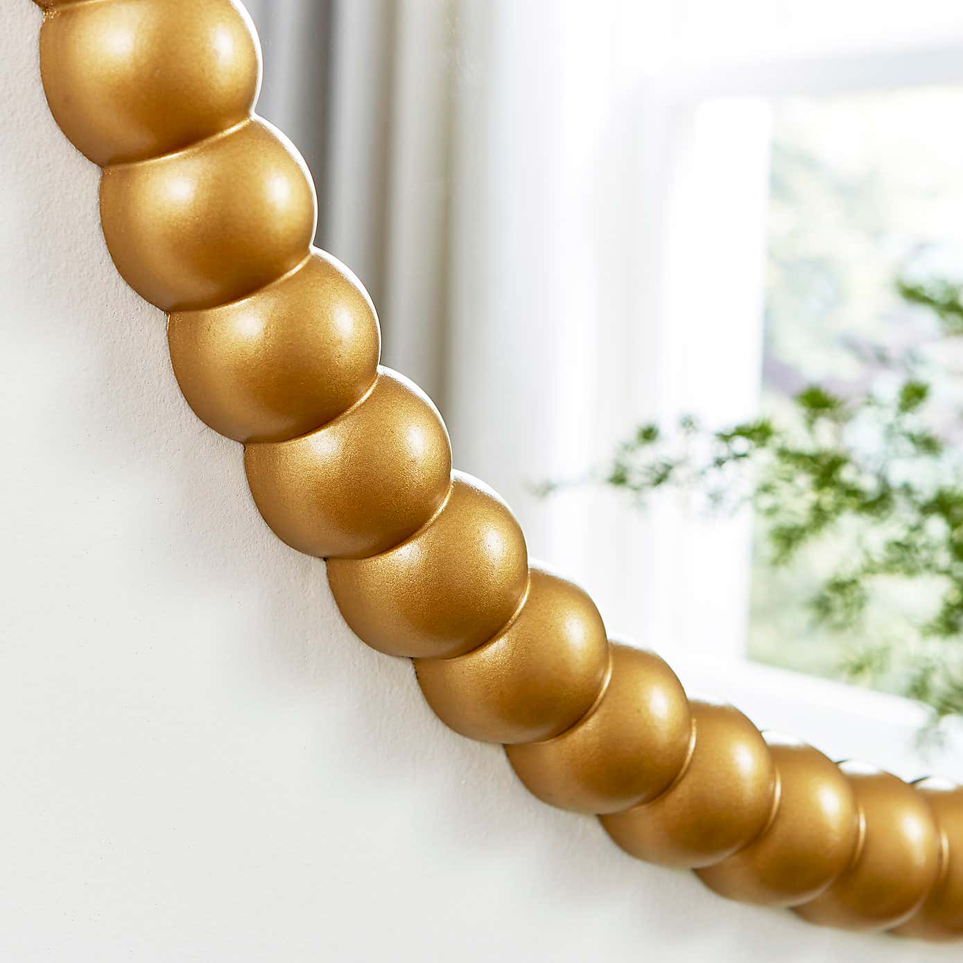 Bobbin Round Wall Mirror