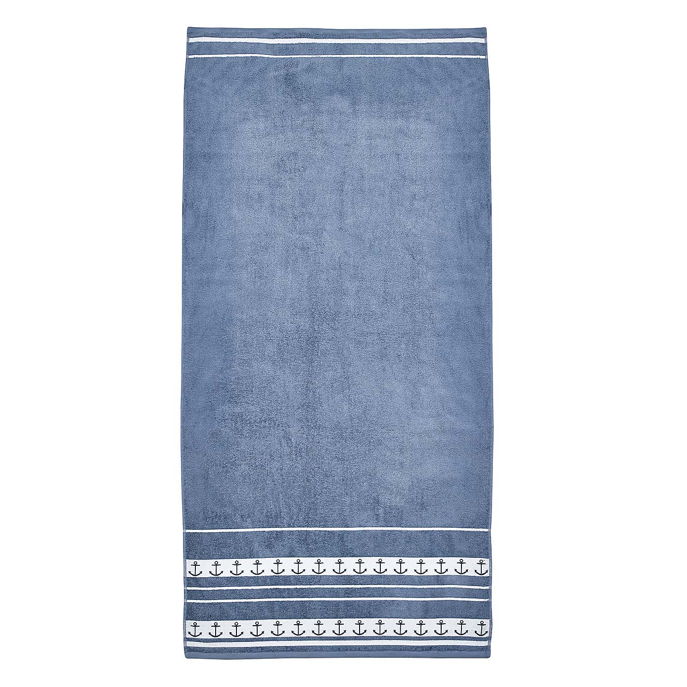 Catherine Lansfield Anchors XL Beach Towel