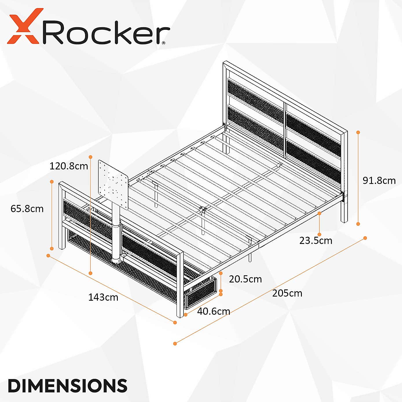 X Rocker Basecamp Gaming Bed with TV VESA Mount