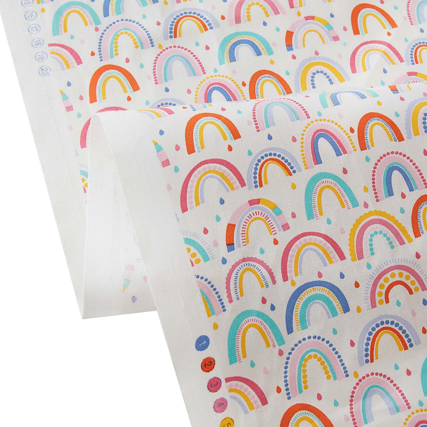Kids Rainbow Cotton Fabric