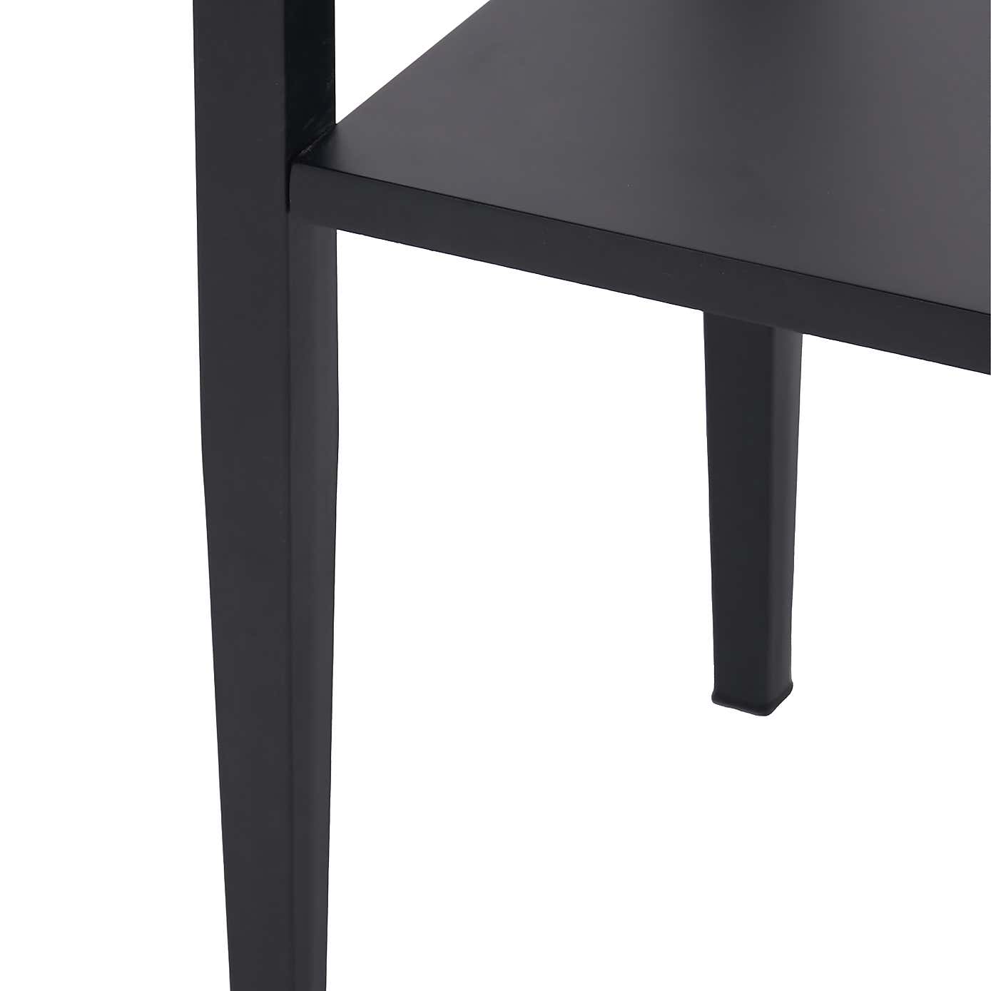 Marnie Console Table, Black Wood