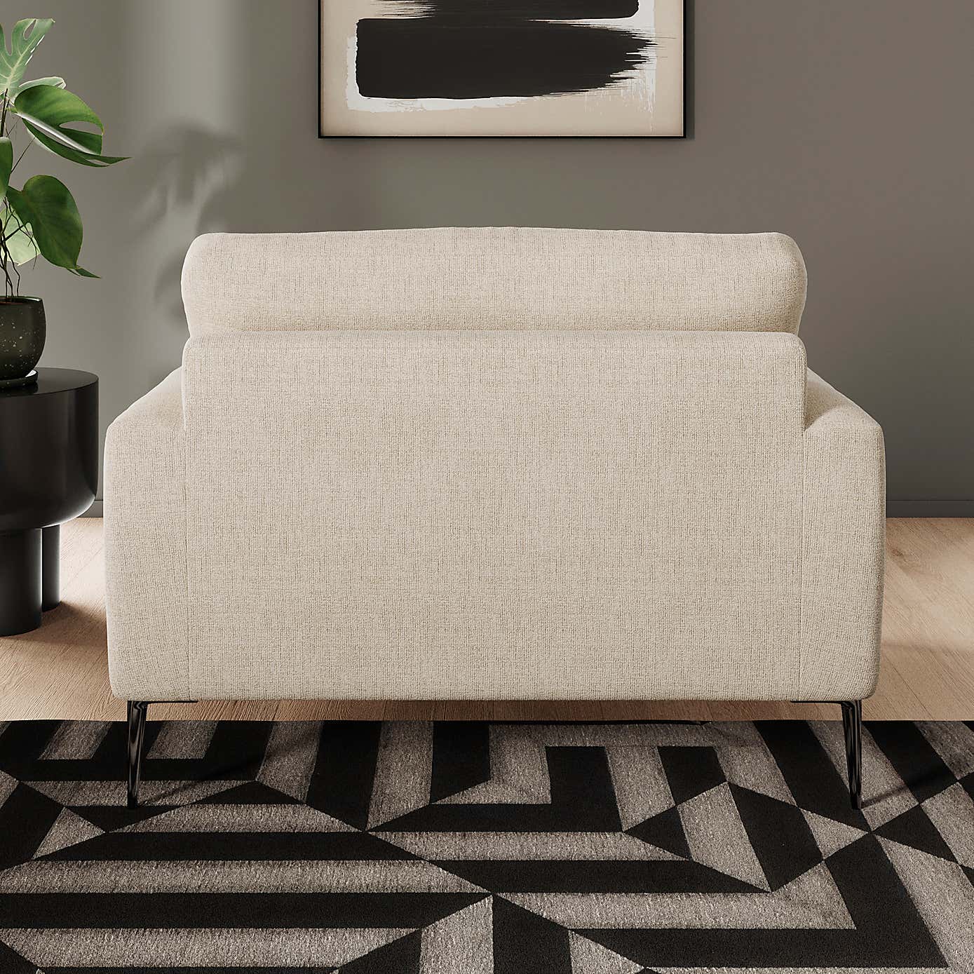 Lawson Chunky Tonal Weave Snuggle Chair