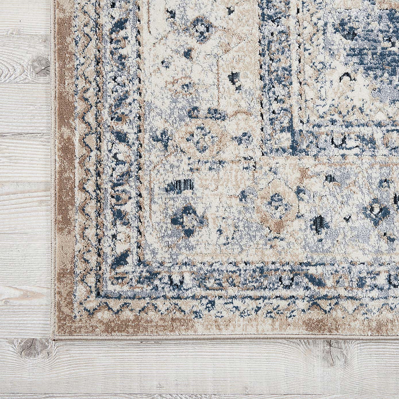 Beige and Blue Malta 2 Rug