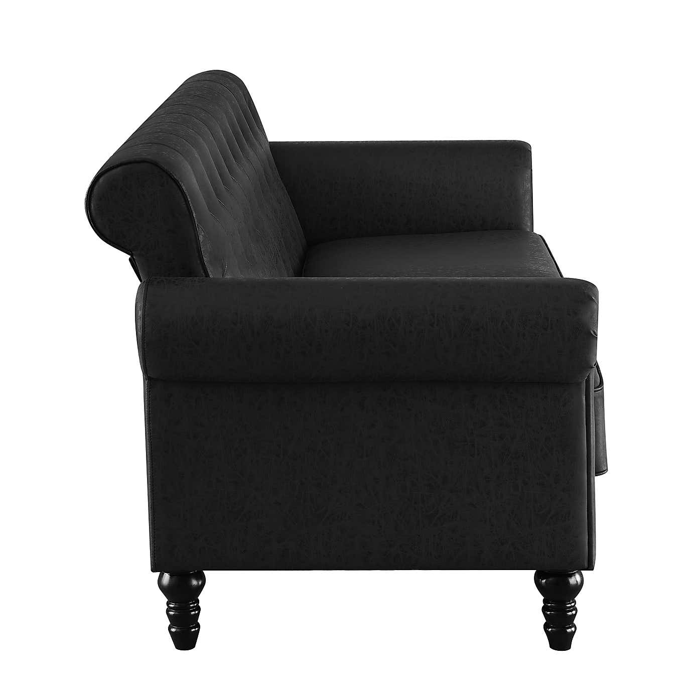 Greta Faux Leather 3 Seater Sofa