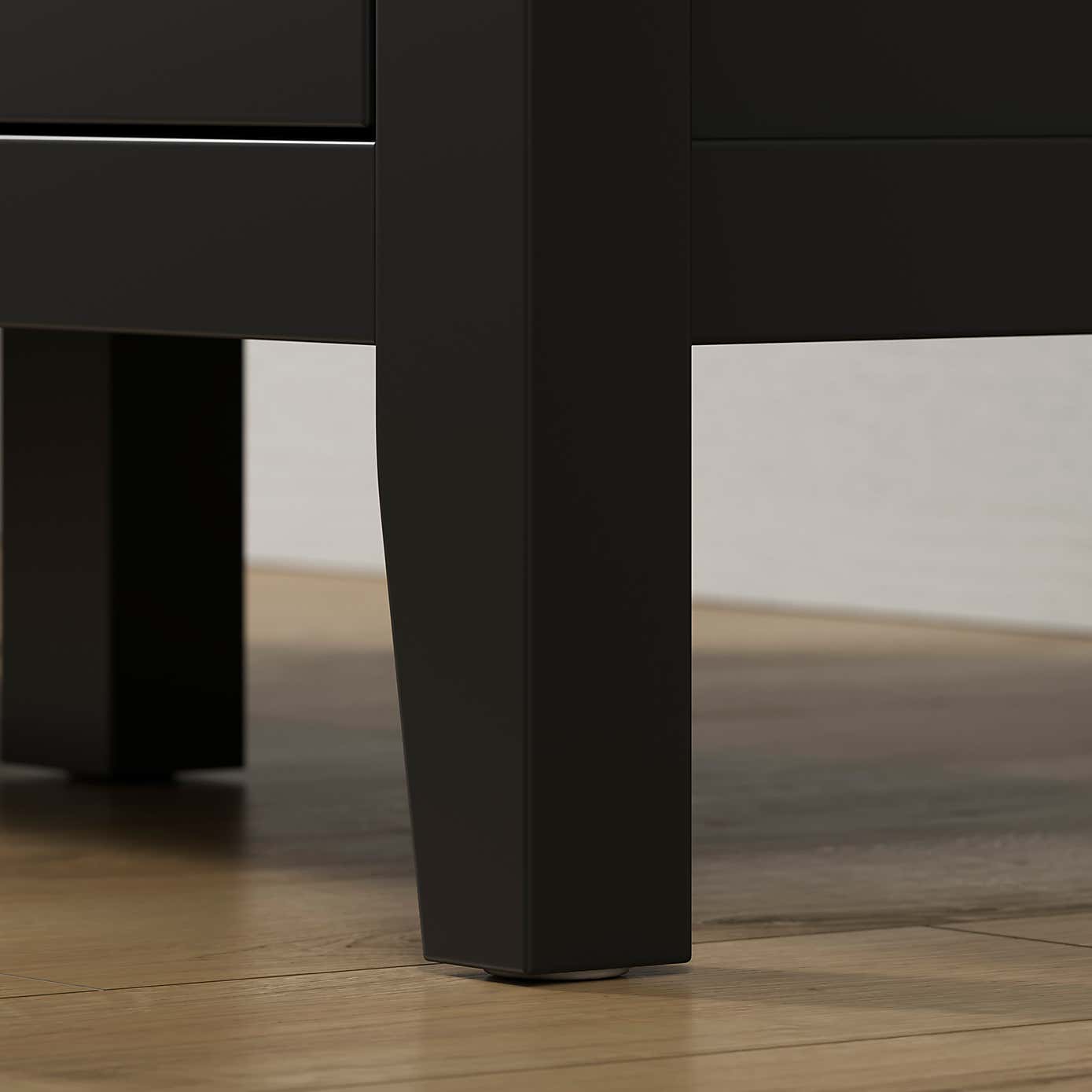 Lynton Glazed Display Cabinet, Black