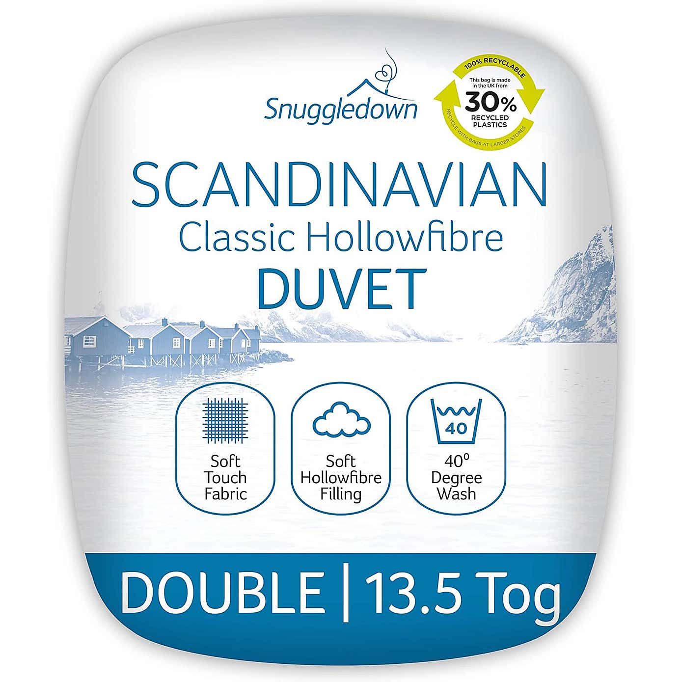 Snuggledown Scandinavian Hollowfibre 13.5 Tog Winter Duvet