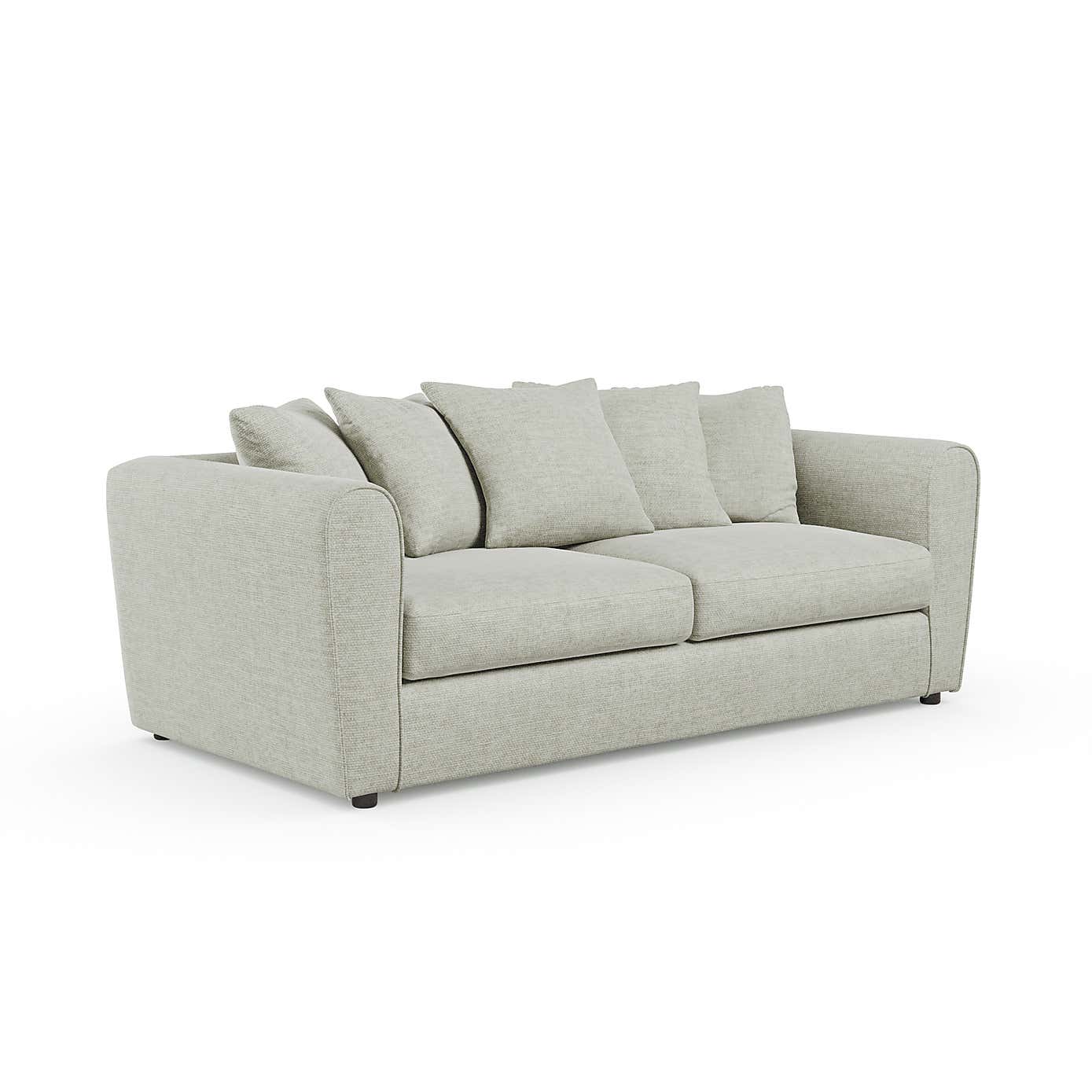 Blake Curved Arm Chunky Chenille 3 Seater Sofa